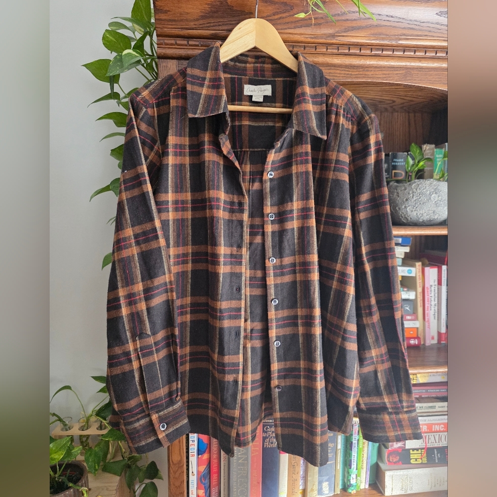 Vintage Brown Flannel Shirt